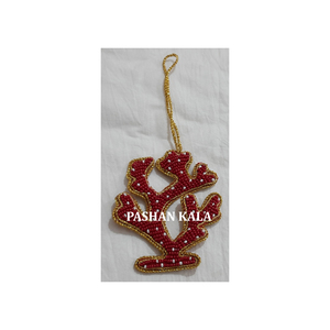 Adorno Navideño Personalizado con Bordado Zari para Colgar en el Árbol de Navidad - Product Image 1