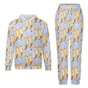 Ensemble de survêtement décontracté pour homme Hiver 2025, couleur unie, logo personnalisé imprimé, 100% coton, taille XXL, polaire coupe-vent, écologique, OEM - Product Image 2