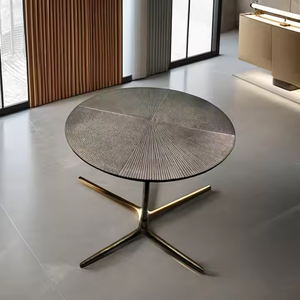 Azora Industries Table d'appoint à trois pieds en fonte d'aluminium avec design attrayant pour café, livres, plateau, meubles de salon - Product Image 2