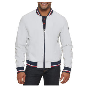 En blanco de nylon impermeable de alta calidad de la calle de moda chaqueta de bombardero de los hombres - Product Image 2
