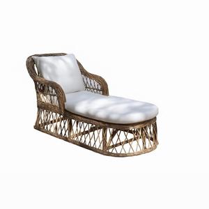 Banco de ratán duradero minimalista moderno para interiores y exteriores, hoteles, villas, comedor, sala de estar, muebles de exterior para juegos de jardín - Product Image 4