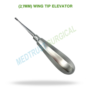 Elevador Dental Quirúrgico de Punta de Ala de 2.7mm, Mango Estándar 501, para Luxación Dental y Elevación de Raíces - Product Image 2