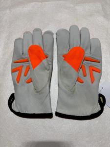 Gants de conducteur de travail en cuir de mouton pour hommes Gants de travail de sécurité de construction industrielle - Product Image 4