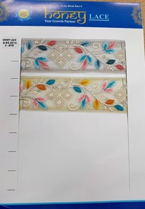 Encaje bordado de flores coloridas de primera calidad para vestidos africanos, blusas y ropa formal - Product Image 6