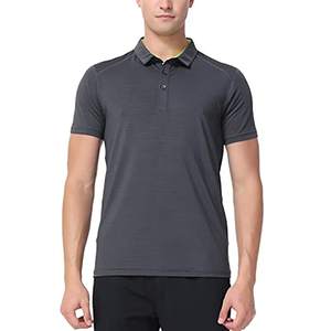 เสื้อยืดโปโลแขนสั้นมีปกระบายอากาศได้ดีสีทึบแนวธุรกิจเทนนิสวิ่งฤดูร้อนโลโก้กำหนดเอง - Product Image 4