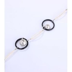 กำไลข้อมือเงินแท้ 925 ประดับมุกเปลือกหอย 3 วง ดีไซน์หรูหราสำหรับผู้หญิง - Product Image 1