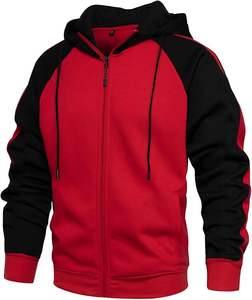 <b>Hoodies</b> Men Solid Cotton Zipper <b>Hoodies</b> <b>Hoodies</b> for Men <b>Zip</b> Up Hoodie Drawstring Casual Long Sleeve <b>Pocket</b> Hooded Sweatshirts - Product Image 1
