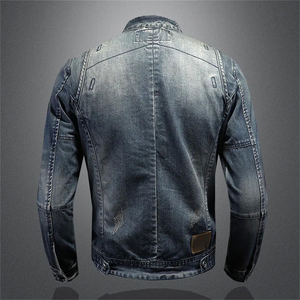 Chaqueta vaquera informal transpirable para hombre de alta calidad, logotipo personalizado, temporada de invierno, botón de nueva condición suministrado por fábrica - Product Image 2