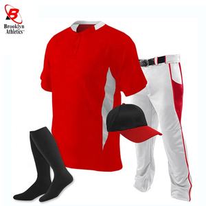 Camisa de béisbol de tela 100% poliéster, personalizada, transpirable, venta al por mayor - Product Image 5