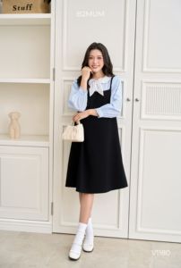 V1180 suave cómodo transpirable vestido absorbente de sudor para mujeres embarazadas buena absorción tela de lluvia ropa de maternidad - Product Image 5