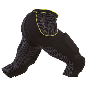Men's <b>Padded</b> Football Girdle <b>Pants</b> with Geometric Mesh Panel and Elastic Waist Fitted Design for Adults All Seasons - Product Image 3