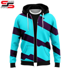 <b>Custom</b> Hoodie <b>Jacket</b> Sports Sublimated Heavy Fleece Sublimation Zip up Hoodie <b>Custom</b> logo Zipper Plain <b>Hoodies</b> Printed - Product Image 5