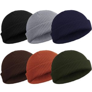 Custom Plain Knitted 100% Acrylic Beanie <b>Hat</b> <b>Winter</b> Warm Cuffed Business Travel Daily Wear - Product Image 5