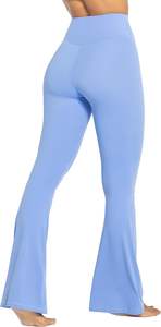 Pantalons évasés décontractés tendance personnalisés leggings de yoga pantalons évasés respirants de sport pour femmes meilleures ventes - Product Image 4