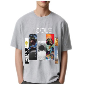 เสื้อยืดลายดราเก้ เจ โคล ลายเรียบ แร็ปเปอร์ ผ้าคอตตอนเนื้อละเอียด ผลิตในจีน ใส่ได้ทุกฤดู น้ำหนักหลากหลาย - Product Image 3