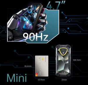 Smartphone robuste Business Cubot Kingkong MINI 4 4,7''HD+ MINI, Android 15 OS, 6+128 Go, 48 MP, 4700 mAh, IP69K, téléphone de poche mini - Product Image 3