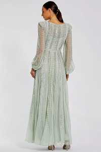 Últimos diseños de vestido de noche largo para mujer, vestido de baile de graduación dorado, estilo acampanado, gasa, antiestático, transpirable, a un precio competitivo - Product Image 4