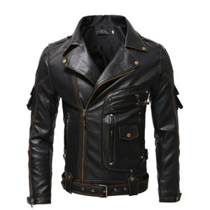 Chaquetas de Cuero Genuino para Hombre, Modelo Superior, las Más Populares, de Calidad, Personalizadas, Transpirables - Product Image 1