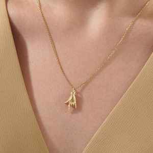 925 Sterling Silver Gold & Rhodium Plated ASL I Love You Sign Language Hand Signal Charm Pendant <b>Necklace</b> Gift for Mom - Product Image 4