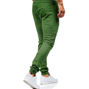 2024 personnalisé haute qualité mode couleur verte hommes sport Joggers taille haute lâche cordon Joggers hommes pantalons - Product Image 4