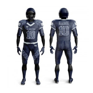 Nouveau dernier modèle Uniforme de football américain pour jeunes et adultes à manches courtes Technique de sublimation Prix de gros - Product Image 3