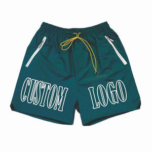 Pantalones cortos desmontables laterales personalizados de nailon para hombre transpirables vintage al por mayor pantalones cortos de nailon de cintura media cortavientos a rayas - Product Image 3