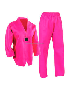 Uniforme Deportivo de Taekwondo y Lucha Libre, Duradero, Ligero, Elástico, de Secado Rápido, Transpirable, 100% Poliéster, con Detección de Agujas - Product Image 1