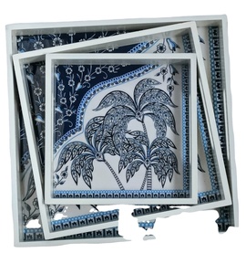 Platos de madera para servir, platos de lujo para servir al aire libre, ideas para regalos, platos para servir comida, platos coloridos para servir - Product Image 1