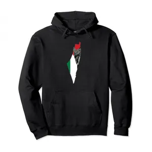 100% coton sweat à capuche en polaire lourde pour hommes sweat à capuche Palestine avec impression par sublimation sweats à capuche Palestine gratuits - Product Image 4