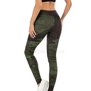 Women's New Style Solid Pattern Mid <b>Waist</b> Yoga <b>Leggings</b> Factory-Made with Elastic <b>Waist</b> Closure Hot Selling <b>Low</b> Wholesale Price - Product Image 6