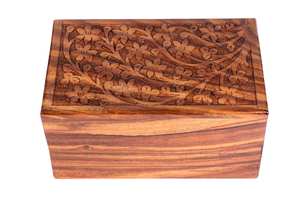 Handmade Rosewood Urn <b>for</b> Human <b>Ashes</b> Perfect Memorials Floral Tree of Life Urn Personalized Wooden <b>Box</b> Keepsake <b>Box</b> <b>for</b> Pets - Product Image 5