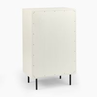 Commode de style moderne haut de gamme avec 5 tiroirs de couleur peinte en blanc pour la maison et les meubles de commode d'hôtel