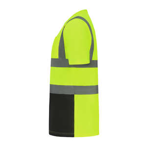 Vêtements de travail de chantier respirants et réfléchissants haute visibilité pour hommes, t-shirt fluorescent à séchage rapide, logo personnalisable, uniforme de travail pour hommes - Product Image 2