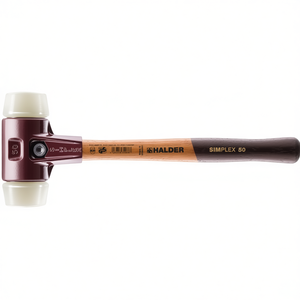 Marteau à tête souple SIMPLEX, longueur 300 mm, diamètre de la tête 30 mm, bois dur, nylon blanc, pour travaux métalliques - Product Image 3