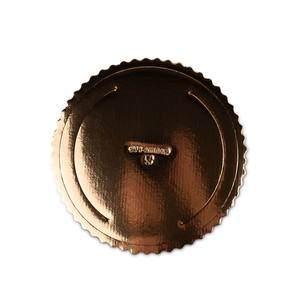 Plateaux à disques en carton cannelé laminé des deux côtés côté supérieur or côté inférieur noir diamètre 55 cm - Product Image 3