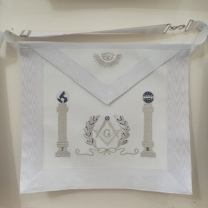 BORDADO MASONIC MASTER MASON DELANTAL BLANCO HSE - Product Image 5