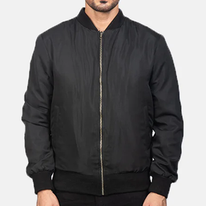 Parka Acolchada Negra Unisex de Alto Rendimiento, Impermeable, Cortavientos, con Ribete de Piel, Aislada, de Longitud Regular, para Invierno, Profesional - Product Image 1