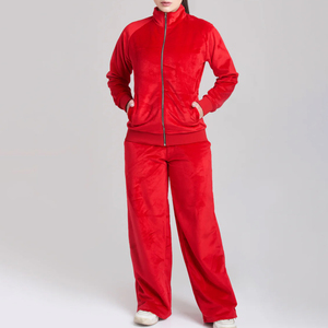 Survêtement/Ensemble de chemise et de pantalon de survêtement avec votre propre design et logo Design élégant blanc rouge et noir - Product Image 2