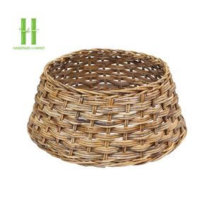 Falda de árbol de Navidad, decoración de ratán tejida a mano, Collar de árbol de Navidad, diseño OEM en Vietnam, Producto popular - Product Image 4