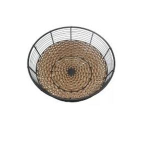 <b>Black</b> Powder Coated Shiny Finishing 2Tier Top Decorative Centerpieces <b>Wire</b> Metal Fruit <b>Basket</b> For Kitchen Catering Usage Counter - Product Image 6