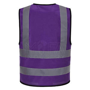 เสื้อกั๊กนิรภัยสะท้อนแสงมองเห็นได้ชัดเจนพร้อมโลโก้ที่ปรับแต่งได้เหมาะสำหรับการก่อสร้างคลังสินค้าและการจราจร - Product Image 3