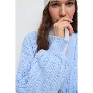 Cárdigan Informal de Manga Larga 100% Acrílico Tejido a Crochet - Product Image 4