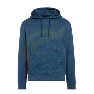 Sweat à capuche de lavage à l'acide OEM pour hommes, surdimensionné, en coton, délavé en teinture, - Product Image 2