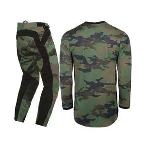 Conjunto de Traje de Motociclismo Todoterreno Profesional, Unisex, de Poliéster, Top y Pantalones de Carreras, Talla Grande, Ropa de Motocross - Product Image 5