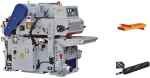 Machine à dégauchir double face automatique avec tête de coupe droite, moteur robuste pour le travail du bois, largeur de dégauchissage 1000 mm - Product Image 2
