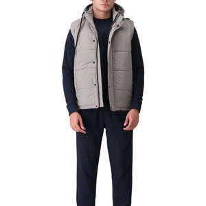 Custom Printed Plus Size Men's Jackets High Quality Custom Colors Half Sleeves Puffer <b>Quilted</b> <b>Waistcoat</b> Bubble Jacket Vests - Product Image 2