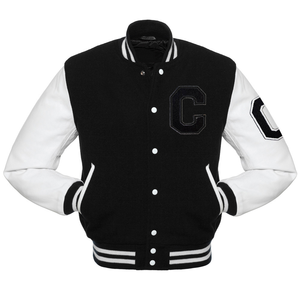 Chaqueta Casual de Invierno para Hombre con Capucha, Cuello Redondo, Diseño Sólido y Logotipo Frontal, Chaqueta de Lona - Product Image 1