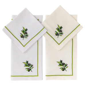 Fabricant de serviettes en tissu brodé Inde | Serviettes de table en lin et coton personnalisées en gros pour hôtels et événements - Product Image 1