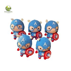 ชุดของเล่นตุ๊กตาถักโครเชต์ทำมือจากไหมพรมและฝ้าย ตุ๊กตาสัตว์การ์ตูนอามิกุมิ ของขวัญไหมพรมนุ่มๆ สำหรับเด็ก ของชำร่วยงานปาร์ตี้ - Product Image 1