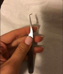 แหนบขนตาปลอมแบบแมนนวลอุปกรณ์ผ่าตัดพื้นฐานสำหรับการต่อขนตาปลอมแบบ2025 - Product Image 1